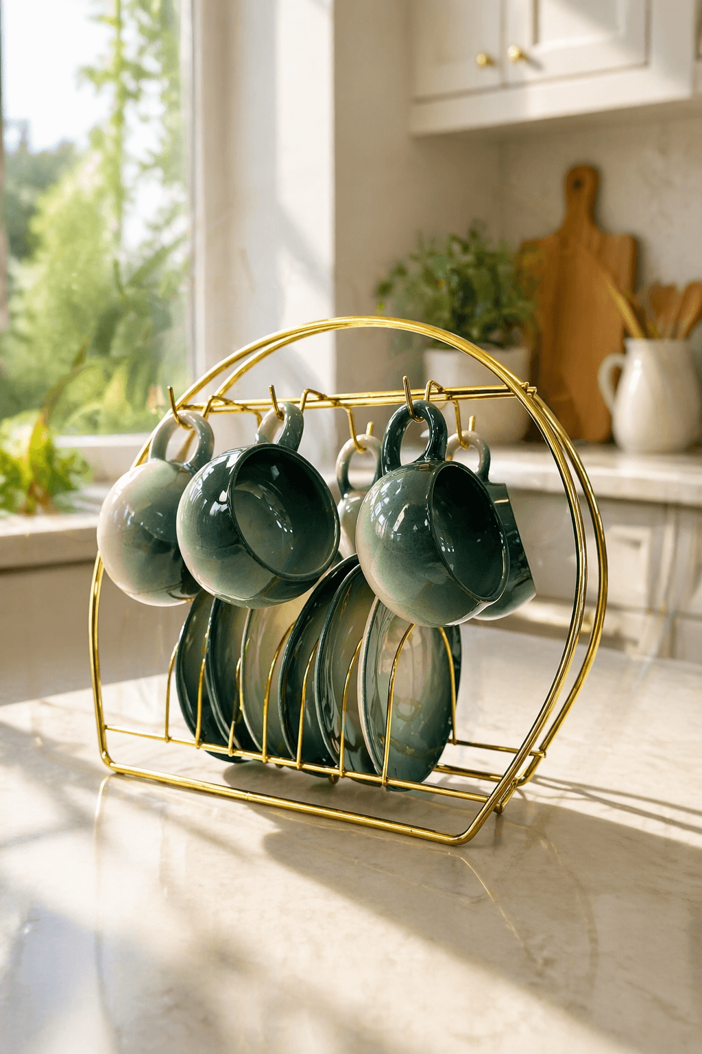 ottiqueseri2 (70) Ottique Yeşil Seramik Kahve Fincan Takımı – 6 Kişilik Modern Sunum Seti (Stand Hariç) - Görsel 1